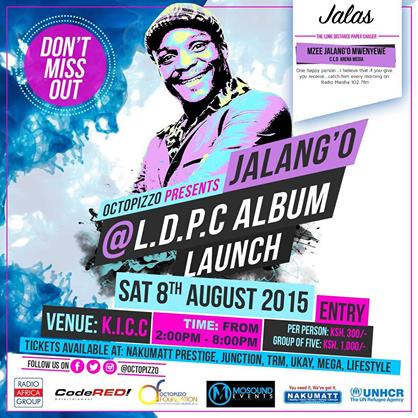 Octopizzo to Launch his L.D.P.C album on 8th August
