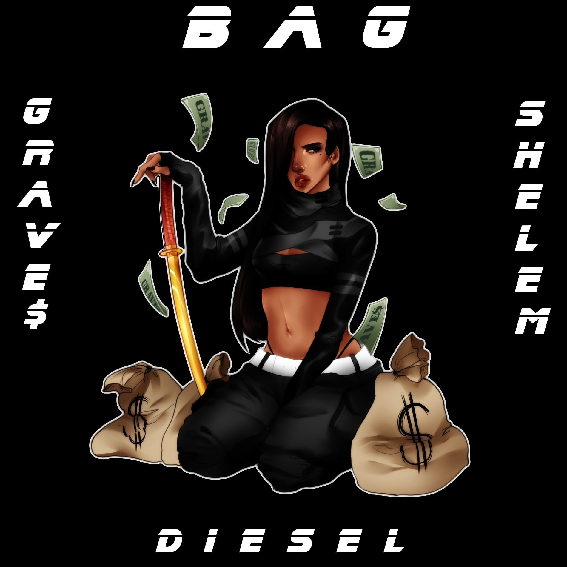Mike Grave$ -“Bag” feat. Shelem and Diesel