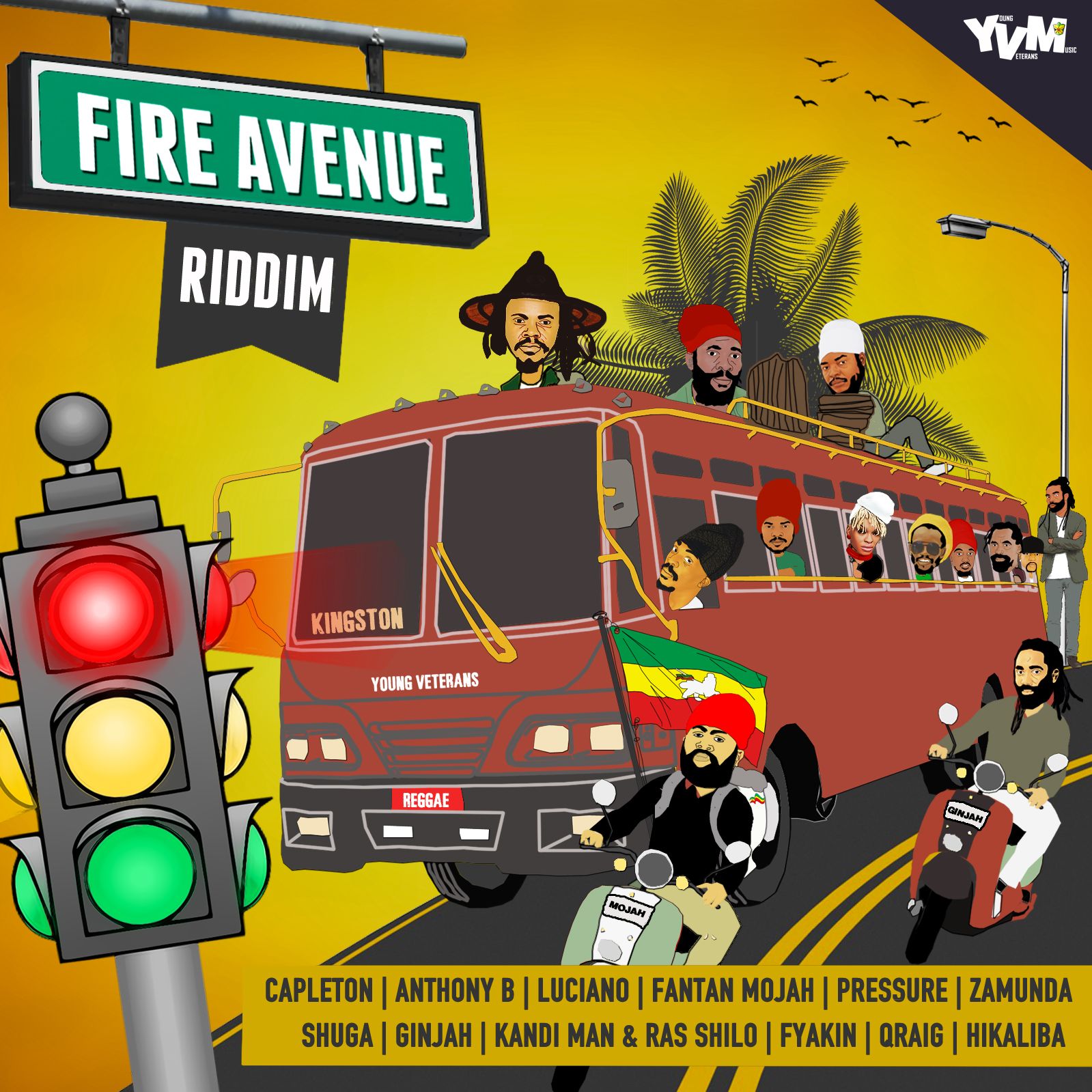 Stream “Fire Avenue” Riddim by Luciano, Ginjah, Capleton and more