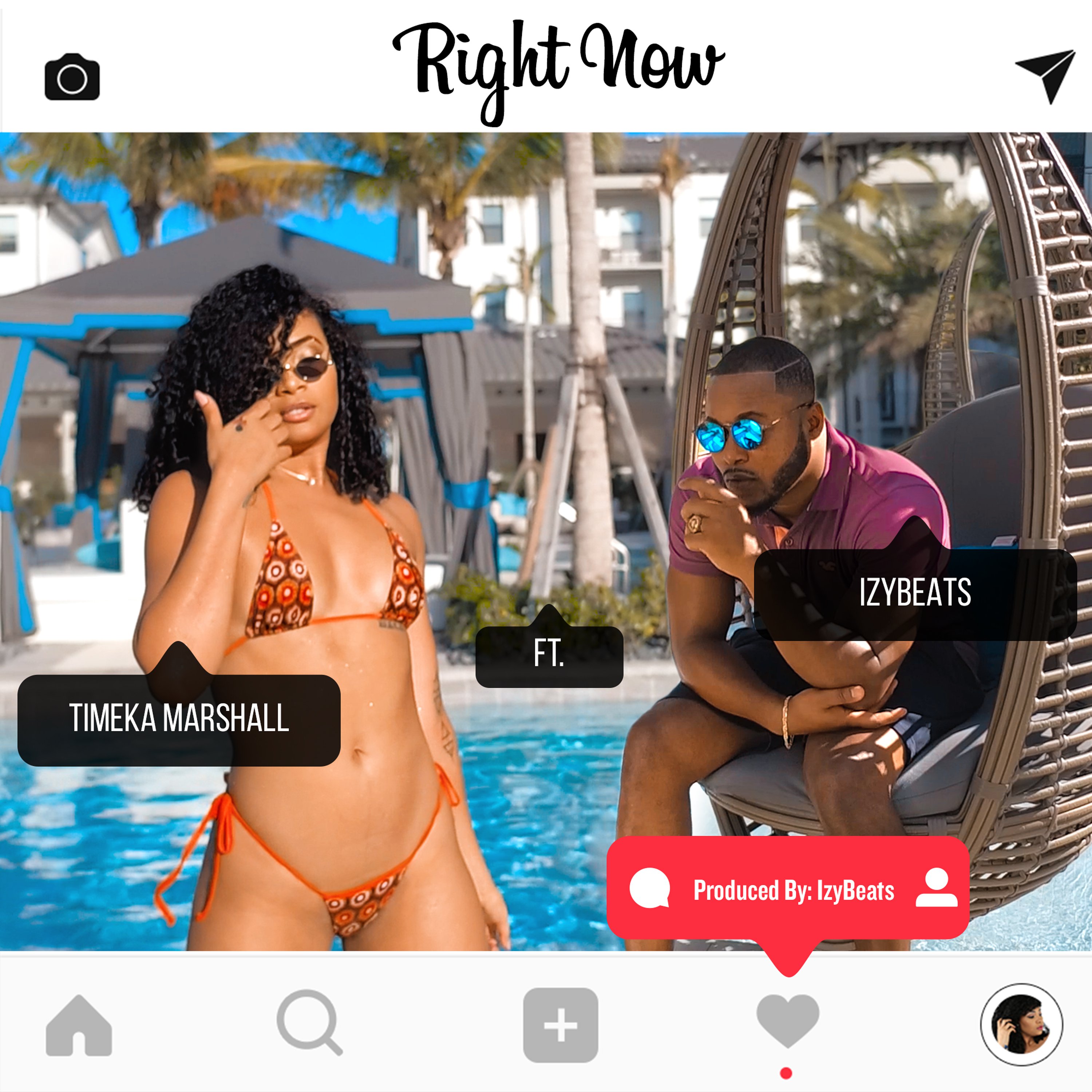 Timeka Marshall and IzyBeats reveal “Right Now (On The Gram)” video