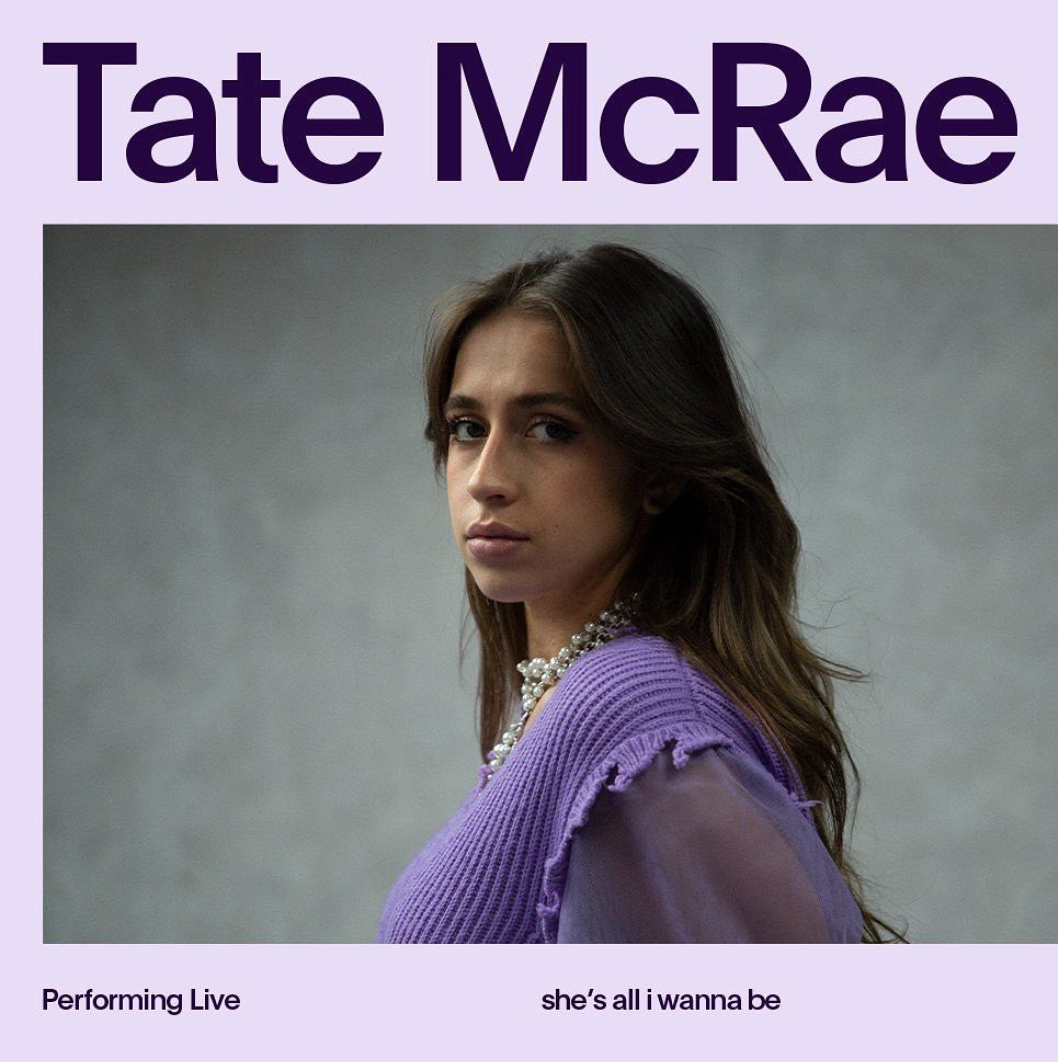 Watch Tate McRae perform “she’s all i wanna be” for Vevo