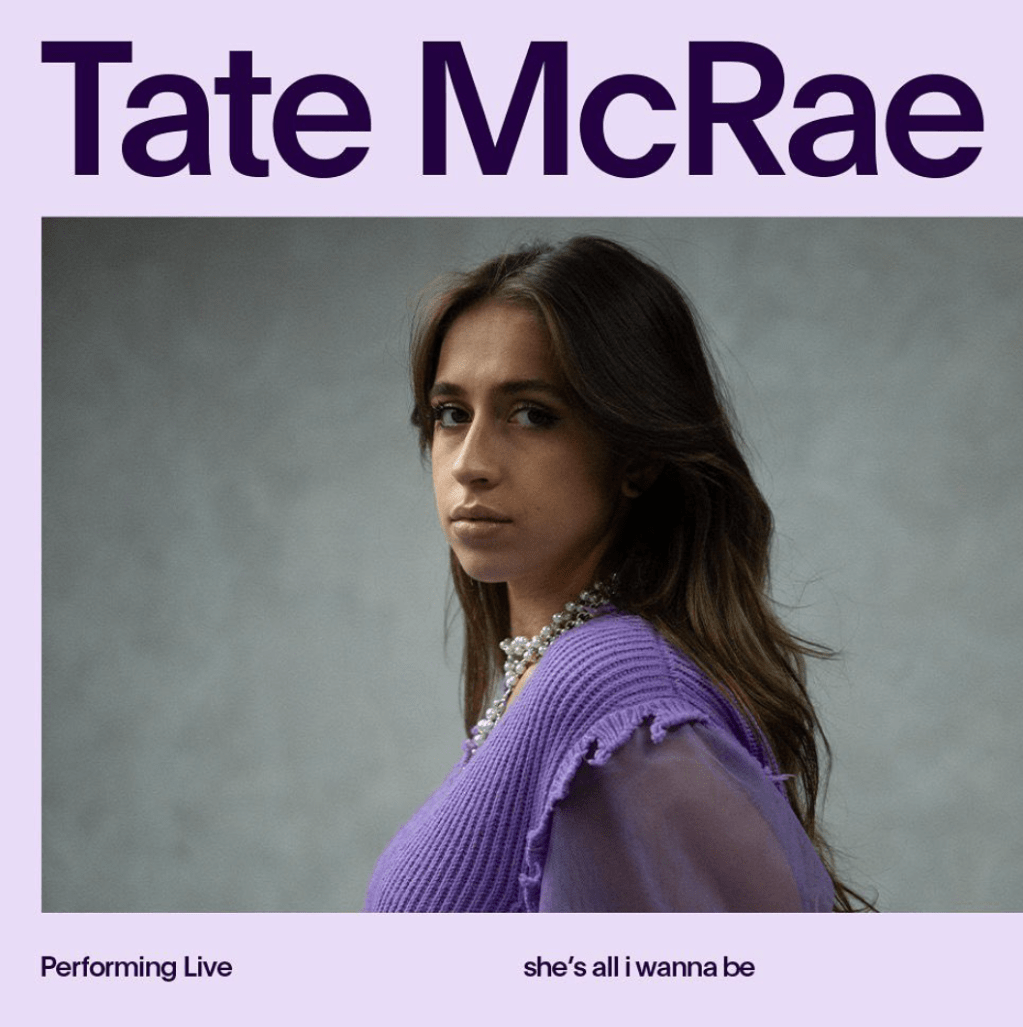Watch Tate McRae perform “she’s all i wanna be” for&nbsp;Vevo